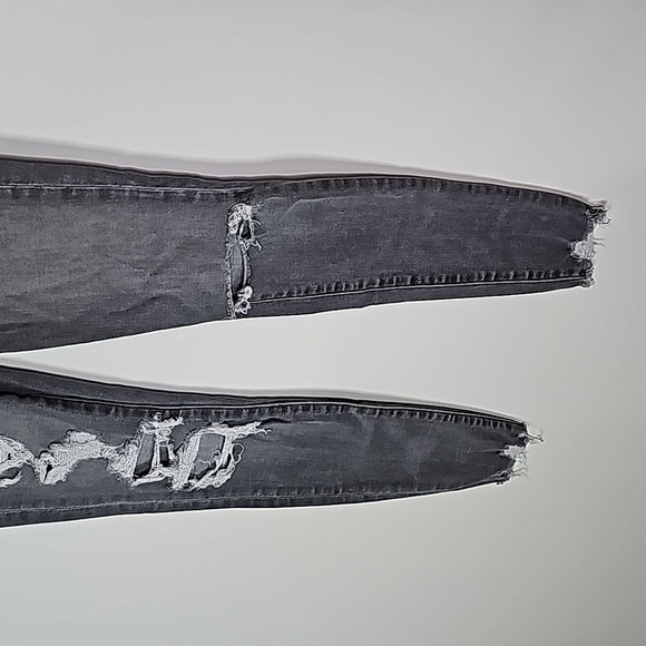 AMERICAN Eagle gray next level stretch size 2 super high rise jeggings - Picture 3 of 8